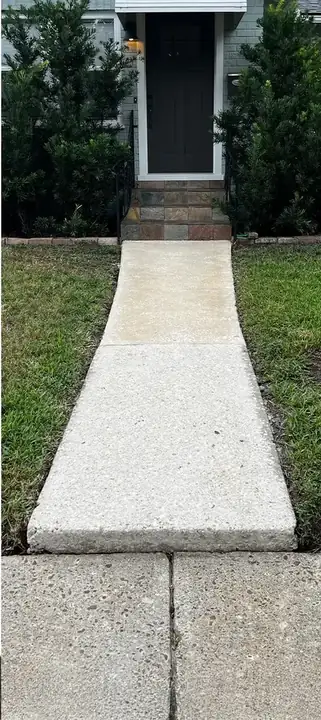 Paver walkway after cleaning